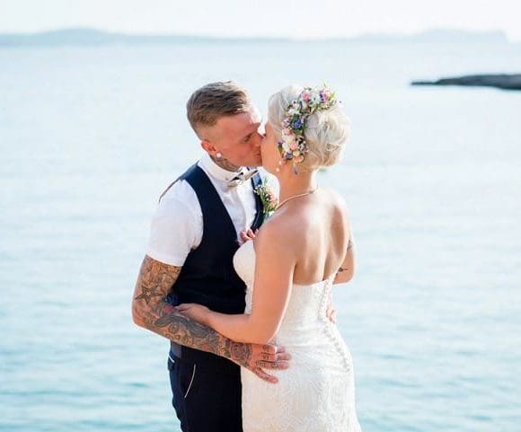 32 Flower Power Beach Side Ibiza Wedding by Gypsy Westwood1